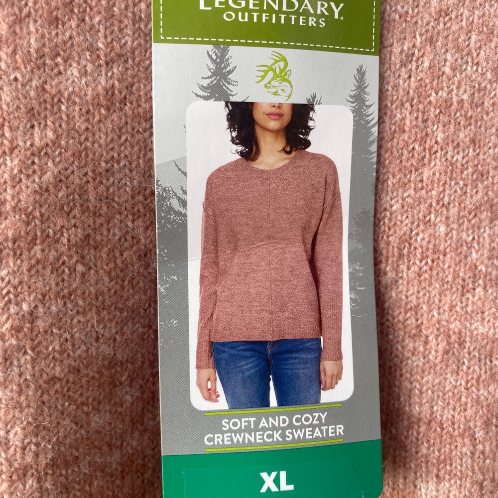 Legendary Outfitters Women's Long Sleeve Cozy Crewneck Sweater  size XL